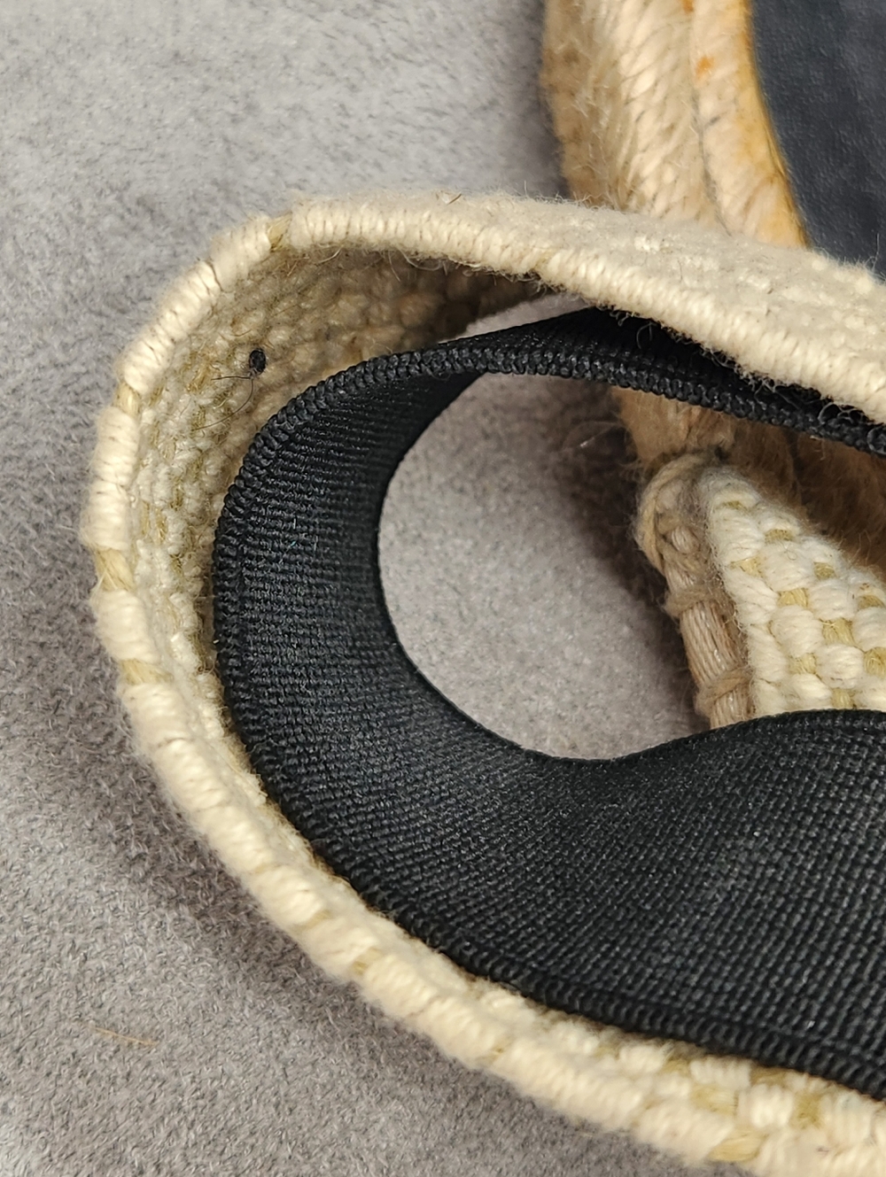 Coach Slingback Espadrilles 9 Black Jacquard Signature Rayanne A1128 Jute Flats - Picture 12 of 14